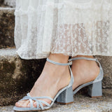 sandalias novias algo azul