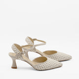 zapatos de tacón cómodo y fino para novias, madrinas e invitadas.