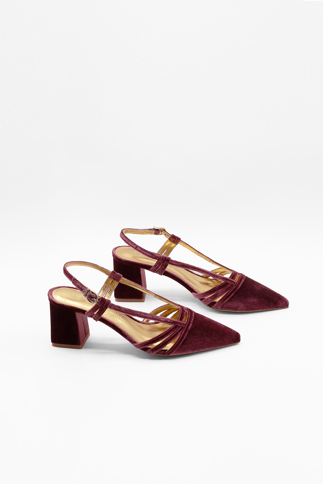 Zapatos de punta para novia burdeos rosa con tacón bloque cómodo para bailar toda la fiesta
