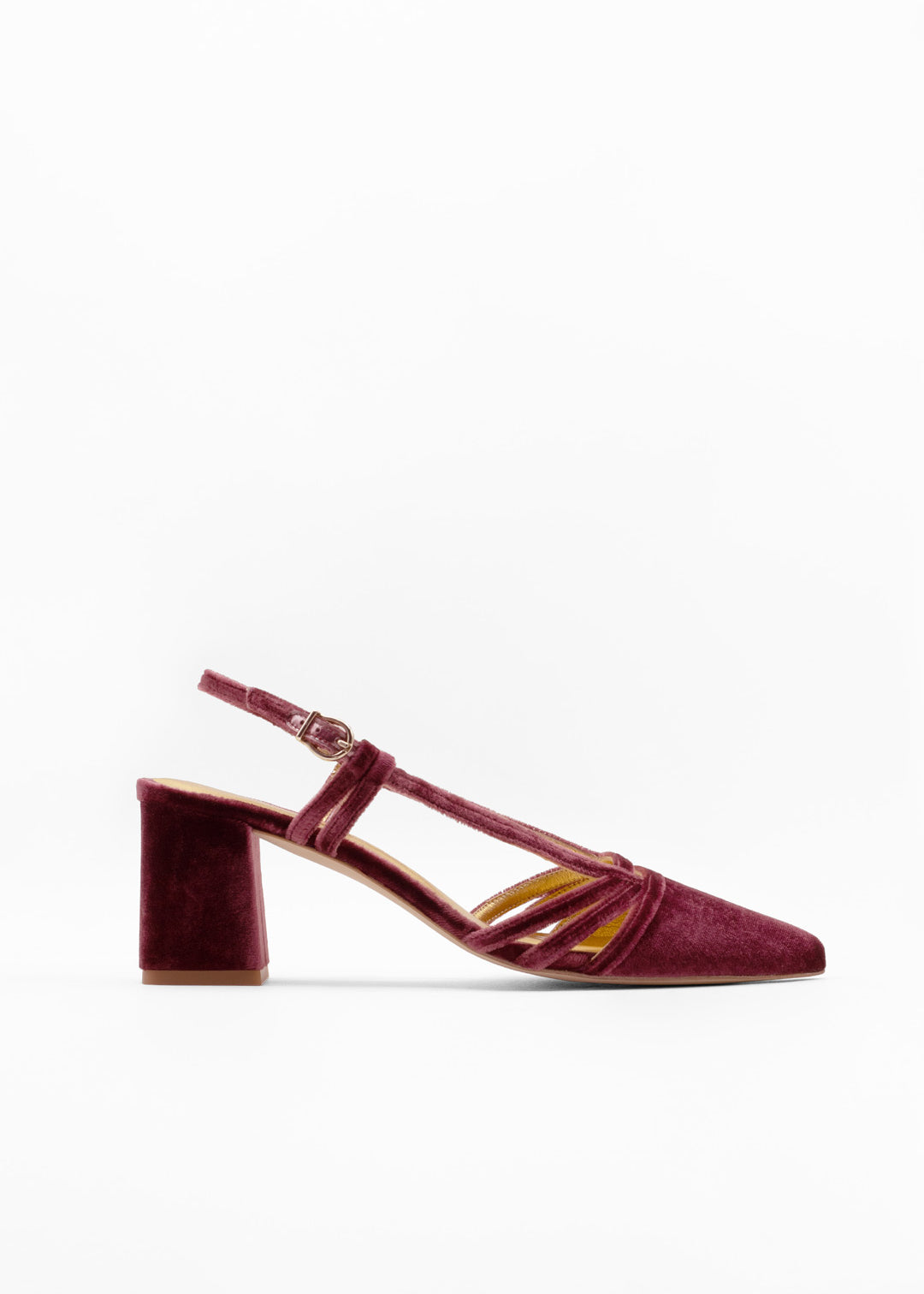 Zapatos de punta para novia fucsia con tacón bloque cómodo para bailar toda la fiesta