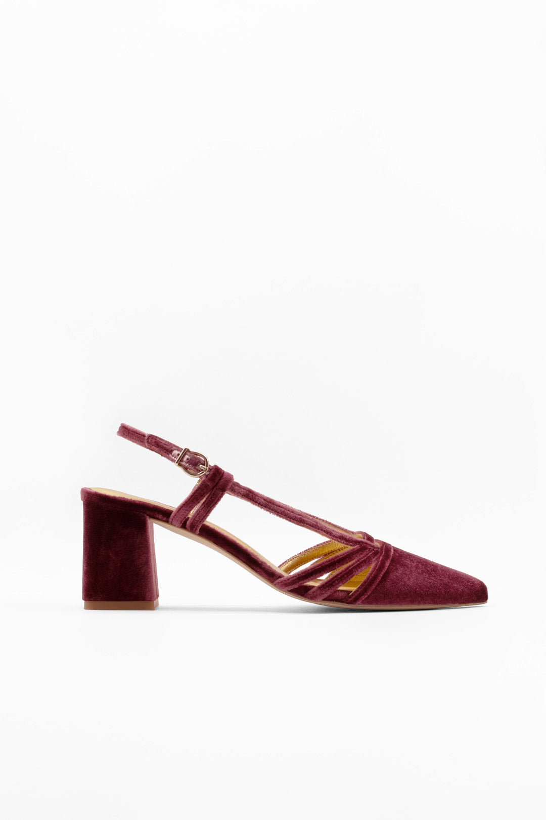 Zapatos de punta para novia fucsia con tacón bloque cómodo para bailar toda la fiesta
