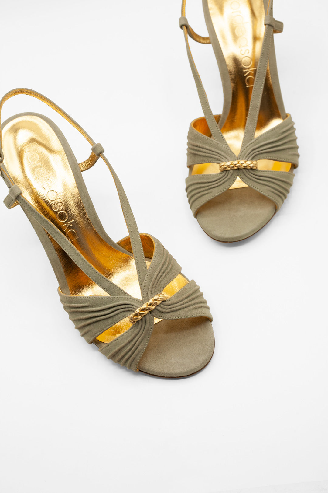 sandalias para novia con tacón ancho