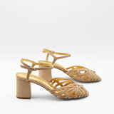 zapatos de tacón ancho