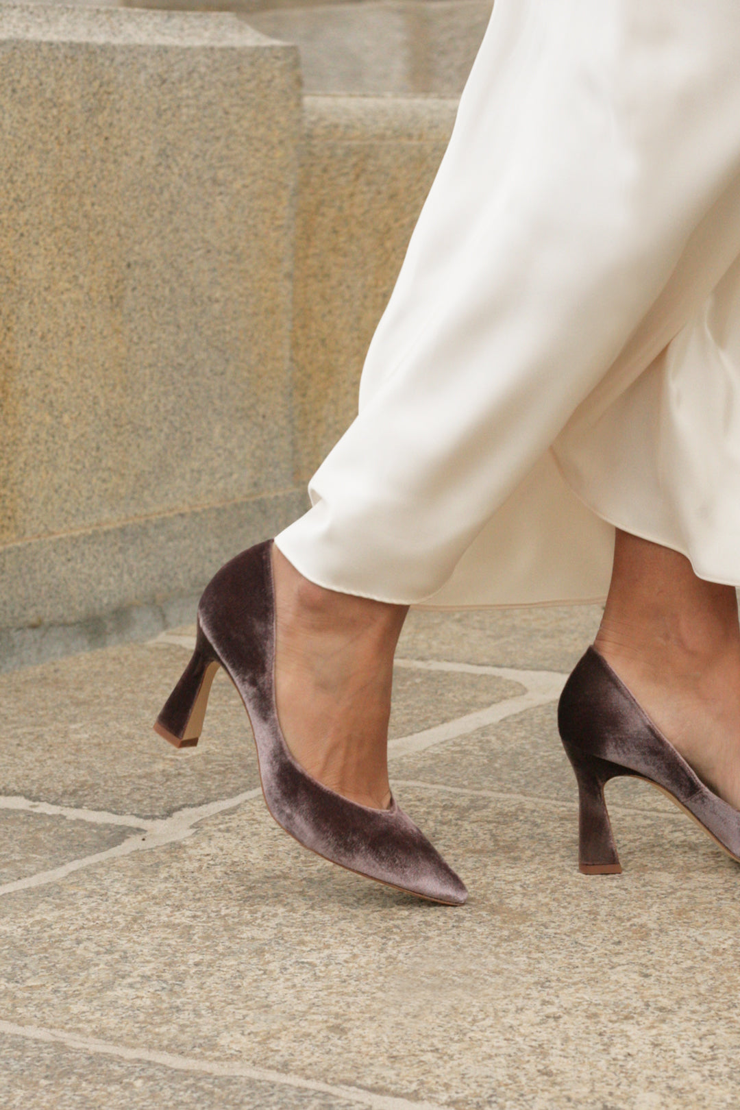 zapatos de terciopelo