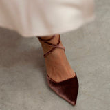 zapato de novia en punta