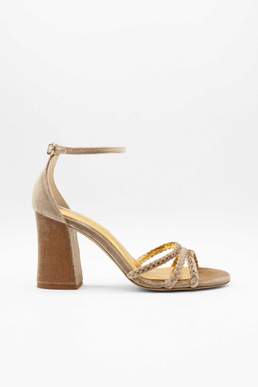 sandalias de terciopelo para novia o invitada