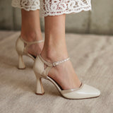 zapatos cerrados para novia