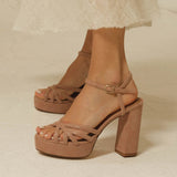 sandalia con plataforma para novias