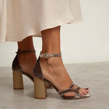 sandalias de terciopelo