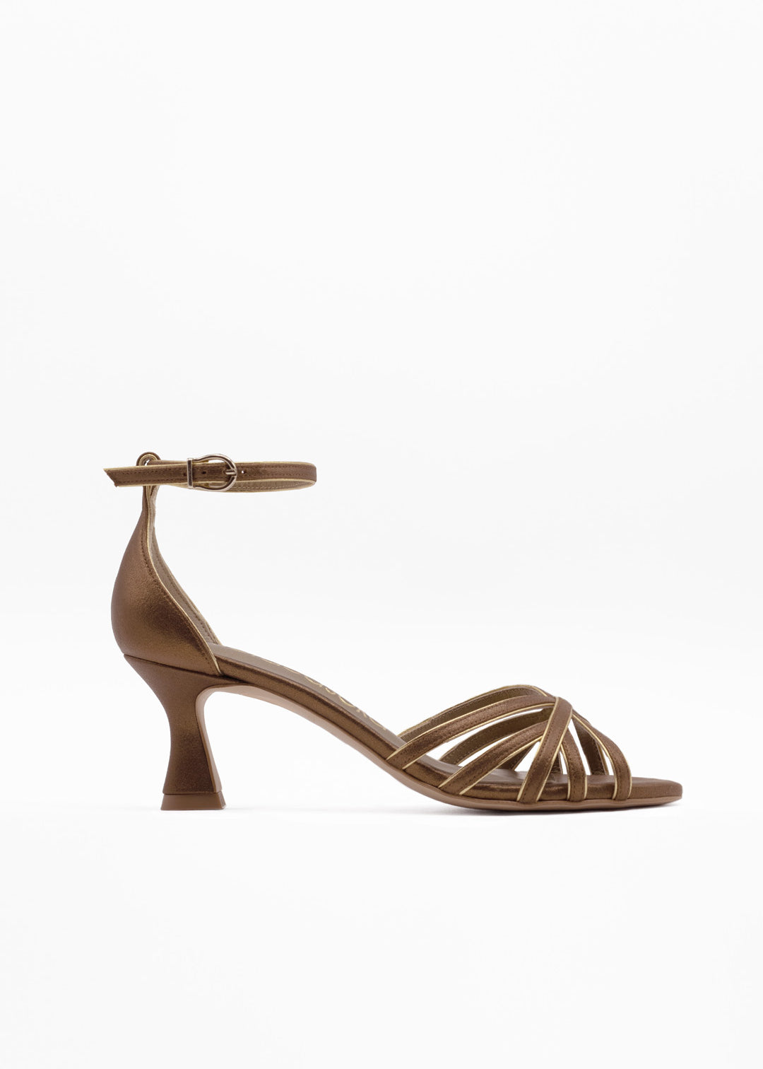 Sandalias color bronce para novias