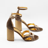 sandalias marrones para invitada