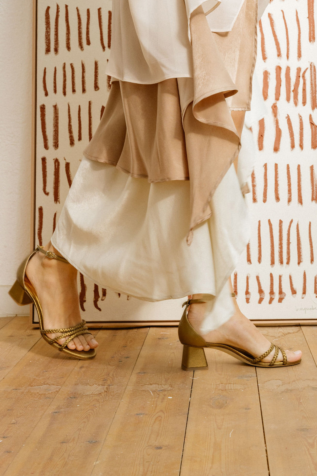 sandalias metalizadas