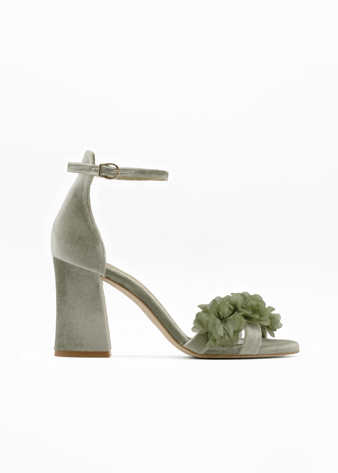 sandalias de terciopelo