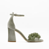sandalias de terciopelo