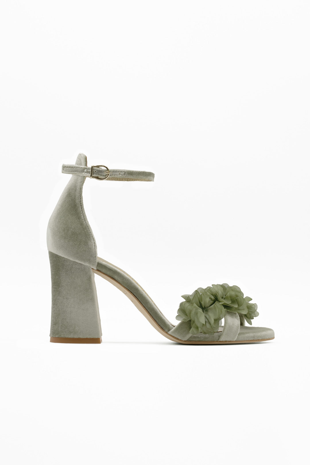 sandalias de terciopelo