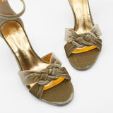 sandalias con detalle nudo trenzado