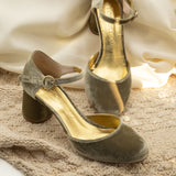 zapatos en punta redonda